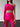 Bright crop top long sleeves - Pink