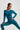 Grace seamless crop top long sleeves - Aquamarine