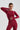 Grace seamless crop top long sleeves - Red