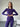 Grace seamless crop top long sleeve - Violet