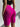 Push-up seamless biker shorts - Fuchsia
