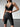 Black Shine sports bras