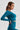 Grace seamless crop top long sleeves - Aquamarine