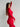 Grace seamless crop top long sleeves - Red