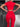 Sculpt set (crop t-shirt and leggings) 2244 - Red