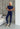 Sculpt set (crop t-shirt and leggings) 2244 - Navy